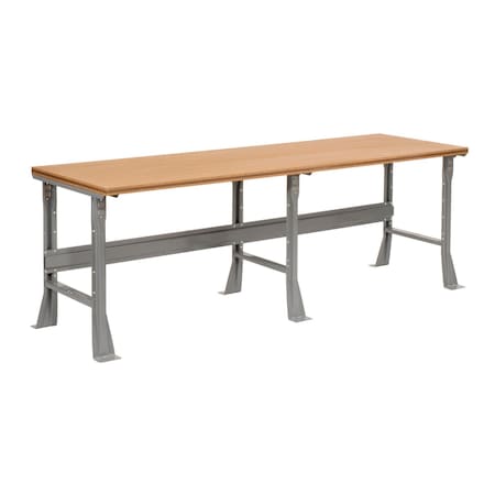 Global Industrial Extra Long Workbench, 96 x 36in, Flared Leg, Shop Top Square Edge 183448